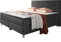 Produktbild: Inter Handels Boxspringbett Berlin 180x200 | Boxspringbett aus Webstoff Anthrazit