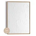 Produktbild: Bild FLOWERS BHT 50x70x3 cm weiß Kunstdruck Gemälde Wandbild