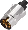 Produktbild: Spurtar 7 Poliger Stecker Adapter Anhänger Alu PKW LKW RV Wasserdicht Zubehör