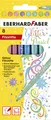 Produktbild: 8 EBERHARD FABER Glitter-Fasermaler Pastell, 8er Kartonetui