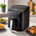 Produktbild: GOURMETmaxx Heißluftfritteuse Digital 4L 1400W Airfryer Schwarz 7 Programme A22