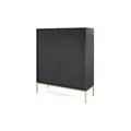 Produktbild: Selsey Highboard   ¦ schwarz ¦ Maße (cm): B: 104 H: 125