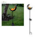 Produktbild: Metall Design Solar LED Gartenstab MELILLA Mond Glas-Kugel Gartenleuchte Leuchte