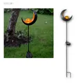Produktbild: Metall Solar LED Gartenstab MELILLA Mond Glas-Kugel Design Gartenleuchte Leuchte