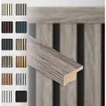 Produktbild: Hexim - Akustikpaneele Zubehör Abschlussleiste Lamellen mdf Wandverkleidung: Vintage Oak, 275cm