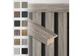 Produktbild: Hexim Wanddekoobjekt APA07 (Abschlussleiste 275x2,7cm passend für unsere Akustikpaneele - flexible Lamellenwand Holz MDF Wandpanelee Lamellenverkleidung Wandverkleidung (1 Abschlussleiste Vintage Oak - APA07)