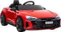 Produktbild: HOMCOM Kinder Elektroauto, Kinderauto mit Fernbedienung, AUDI RS e-tron GT Kinderfahrzeug mit Sicherheitsgurt, Hupe & Musik & Scheinwerfer, bis 5 km/h, für Kinder 3-5 Jahre, Rot