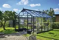 Produktbild: Gewächshaus JULIANA Premium 13 m² Sicherheitsglas 3 mm inkl. Fundament 296 x 439 cm anthrazit