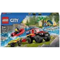 Produktbild: 60412 LEGO® CITY Feuerwehrgeländewagen mit Rettungsboot