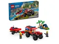 Produktbild: LEGO 60412 City Feuerwehrgeländewagen mit Rettungsboot, 3 Minifiguren