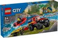 Produktbild: LEGO City Feuerwehrgeländewagen mit Rettungsboot (60412)