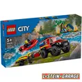 Produktbild: LEGO® City 60412 Feuerwehrgeländewagen mit Rettungsboot NEU & OVP