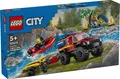 Produktbild: LEGO® City 60412 - Feuerwehrgeländewagen mit Rettungsboot  + NEU & OVP +