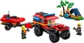 Produktbild: LEGO® City 60412 Feuerwehrgeländewagen mit Rettungsboot