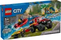 Produktbild: LEGO City 60412: Feuerwehrgeländewagen mit Rettungsboot | NEU & OVP