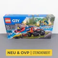 Produktbild: LEGO® City 60412 Feuerwehrgeländewagen mit Rettungsboot NEU&OVP