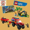 Produktbild: LEGO City 60412 Feuerwehrgeländewagen Spielzeug mit Rettungsboot Neu versiegelt
