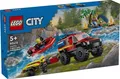 Produktbild: LEGO® City 60412 Feuerwehrgeländewagen mit Rettungsboot