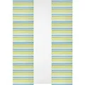 Produktbild: Bestlivings Schiebegardine Elena 3er Set Gestreift Mit Zubehör Petrol Grün