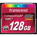 Produktbild: Transcend Premium CompactFlash 128GB Card R120MB/s VGP 20 MLC (128 GB, CF, U3, UHS-II) (TS128GCF800)