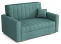 Produktbild: MEBLE-LUX Schlafsofa klein Zanzibar I Sofa 2 Sitzer 133 cm Breit I Sofa mit Schlaffunktion I Schlafsofa mit Bettkasten I Couch mit Schlaffunktion Klein I Mint