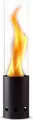 Produktbild: GARDENFLARE Tischfeuer – Edelstahl Feuersäule und Pelletfackel in klein – für Balkon, Garten & Terrasse, 50 cm Höhe, schwarz