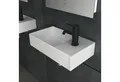 Produktbild: Alpenberger Waschbecken für Gäste WC & Bad - Keramik Miniwaschbecken Washbasin (1-tlg, Spülbecken), Hängewaschbecken Eckig, Weiß, 45 cm Breit