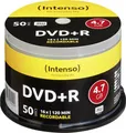 Produktbild: Intenso 4111155 DVD+R Rohling 4.7 GB 50 St. Spindel