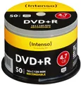Produktbild: Intenso DVD-Rohling 50 Intenso Rohlinge DVD+R 4,7GB 16x Spindel