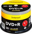 Produktbild: INTENSO 50er DVD+R Rohlinge Spindel Cakebox 4,7GB 16x/120 min kratzfest