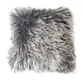 Produktbild: Reissner Lammfelle Tibet Lammfell Kissenbezug langflorig 40x40cm JAY33 Farbe dunkelgrau (Tops)