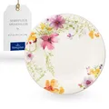 Produktbild: Villeroy & Boch - Mariefleur Basic Speiseteller 27 Cm Bunt Weiß Mit Blumen, Teller Einzeln, Geschirr Weiß Blumen, Essteller Keramik, Premium Porzellan