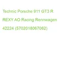 Produktbild: Technic Porsche 911 GT3 R REXY AO Racing Rennwagen 42224 (5702018067062)