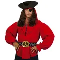 Produktbild: Herren Piratenhemd Rot XL 54 für Mottoparty Karneval Halloween