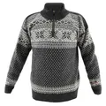 Produktbild: HomeOfSocks Original Norweger Herbst Winter Pullover aus 100% Reiner Neuer Wolle Schurwolle (Anthrazit, XXL)