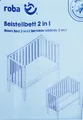 Produktbild: Roba Beistellbett 2in1 safe asleep mit Barriere & Matratze Holz weiß