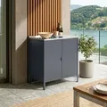 Produktbild: Outdoor Schrank 'Bolognano' 92x80x50 cm Dunkelgrau, matt - Dunkelgrau