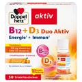 Produktbild: Queisser Pharma GmbH & Co. KG DOPPELHERZ B12+D3 Duo Aktiv Trinkampullen 30 St 17586004