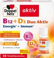 Produktbild:  B12 + D3 Duo Active Ampullen zur Unterstützung des Immunsystems Geschmack Mandarin 30 St.