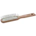 Produktbild: nippes Solingen Haarbürste Pneumatikbürste länglich – Haarbürste für feines Haar, Rosshaar-Mix, Buchenholz braun