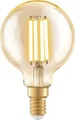 Produktbild: Eglo LED Leuchtmittel G60 E14 Globeform 4 W warmweiß amber