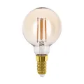 Produktbild: EGLO E14 LED Lampe, Amber Vintage Glühbirne, Globe Leuchtmittel für Retro Beleuchtung, 4 Watt (entspricht 32 Watt), 350 Lumen, warmweiß, 2200k, Edison Birne G60, Ø 6 cm