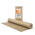 Produktbild: Kraftpapier braunes Papier 0,3m x 25m - Natürliches Geschenkpapier - Papierrolle 25m lang - Geschenkpapier braun - Ideales Paketpapier, Verpackungspapier für Umzug - Packpapier natur