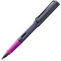 Produktbild: Lamy safari pink cliff Füller - Füllhalter mit ergonomischem Griff & polierter Stahlfeder in Strichbreite M – robuster ASA-Kunststoff - inkl. Tintenpatrone T 10 blau - Rechtshänder
