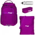 Produktbild: Elephant Schulrucksack 4 Teile Set Hero Signature Jungen Mädchen Rucksack Sportbeutel Mäppchen Flasche 12723 (Wild Berry (Violett) 12993)