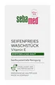 Produktbild: Sebamed seifenfreies Waschstück 50 g, in praktischer Reisegröße für unterwegs, mit Vitamin E, für die seifenfreie Reinigung empfindlicher Haut, zur Hand-, Gesichts- und Körperreinigung geeignet