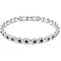 Produktbild: Swarovski  Una Angelic Armband Rundschliff, Blau, Rhodiniert