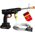 Produktbild: Genius Starlyf Pressure Cleaner Akku Druckreiniger 12tlg.., Druckpistole Waschpistole mit Akku und Wasserschlauch 5 m, Reinigerpistole - Schwarz