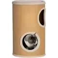 Produktbild: Pawhut - Kratztonne, 60 Cm Hoch Katzentonne Mit 2 Höhle, Kratzbaum, Katzenturm Aus Sisal, Für Katze Bis 5 Kg, Braun