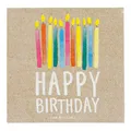 Produktbild: Talking Tables Birthday Party Paper Napkins 33 cm, 20 Stück, Kraft, Mittel, braun